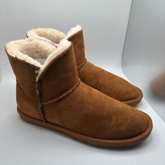 CUSHIONAIRE Cozy Boot 7.5 CHESTNUT NEW - Picture 1 of 7